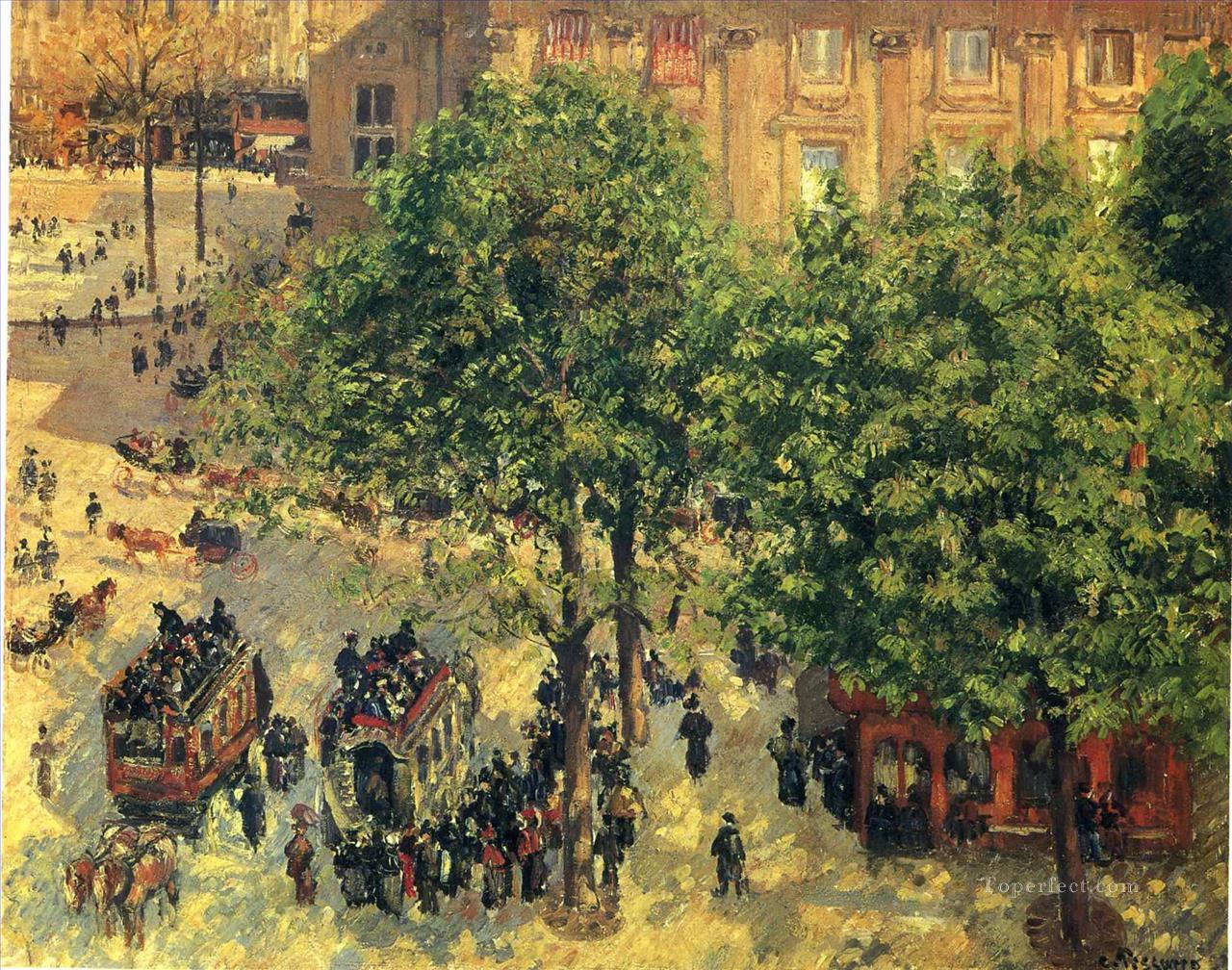 place du theatre francais spring 1898 Camille Pissarro Oil Paintings